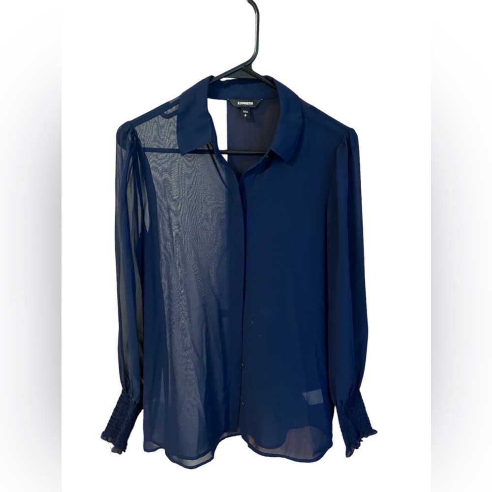 Express dress top navy blue size small